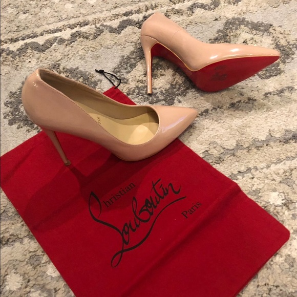 Christian Louboutin “Decollete” 85mm Patent Leather Red Sole Pumps size euro 39 - Picture 10 of 15